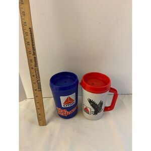 Aladdin 20oz  2 Citgo mugs lot Vintage Eagle